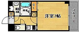 レジデンシャルヒルズ博多駅前 1Kの間取図画像