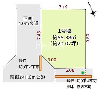 区画図：区画図