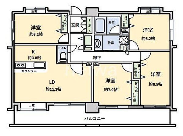 間取りを拡大表示