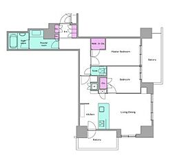 間取図画像 2LDK
