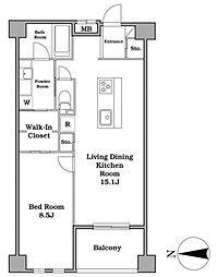間取図画像 1LDK