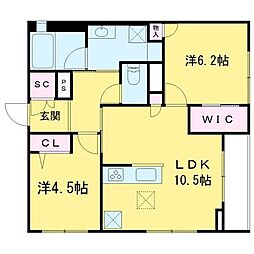 間取図画像 2LDK