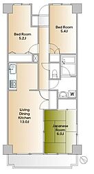 パスティーユ石川台 3LDKの間取図画像