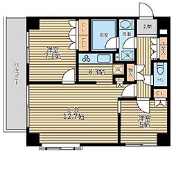 KDXレジデンス代官山2 2LDKの間取図画像