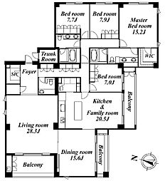 ガーデン碑文谷 4LDKの間取図画像