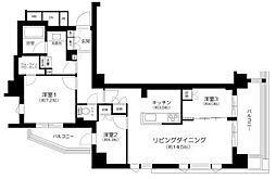 CREVIA用賀 3LDKの間取図画像
