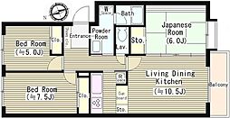 リンズハウス 3LDKの間取図画像