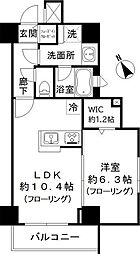 ルシェーヌ恵比寿 1LDKの間取図画像