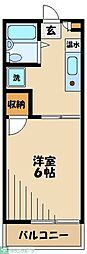 多摩都市モノレール 大塚・帝京大学駅 徒歩11分の賃貸アパート 1階1Kの間取り