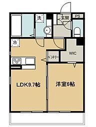 フェリシアカラキダ 1LDKの間取図画像