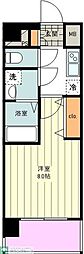 エステムコート東京八王子 1Kの間取図画像