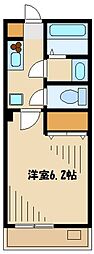 ラスターヒルズ 1Kの間取図画像