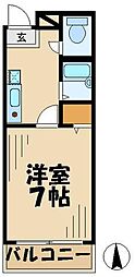 Bonneur 1Kの間取図画像