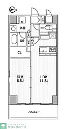 アーバンパーク浅草 1LDKの間取図画像