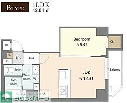 Alivis本郷三丁目 7階1LDKの間取り