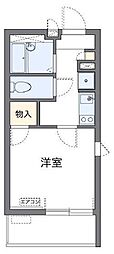 レオネクスト呉松1 1Kの間取図画像