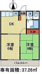 間取図画像 2DK