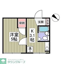 コートM&APart.6 1Kの間取図画像