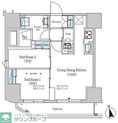間取図画像 2LDK