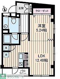 いずみマンション 1LDKの間取図画像