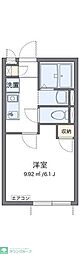 伊興レジデンスA 1Kの間取図画像