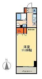 RESIDIA上野御徒町 1Kの間取図画像