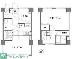 クレール川原 1SLDKの間取図画像