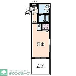 ダイアモンドレジデンス西日暮里 ワンルームの間取図画像