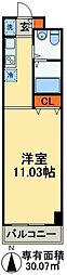 RESIDIA上野御徒町 1Kの間取図画像