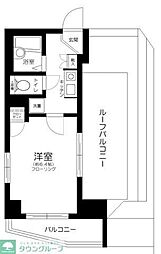 メインステージ江戸川橋2 1Kの間取図画像