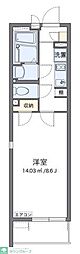 クレイノエスビレッジ 1Kの間取図画像