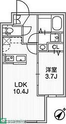 Aglaia 千石 Deux 1LDKの間取図画像