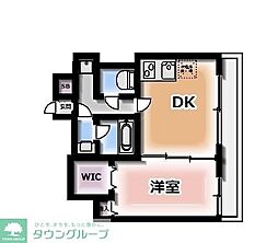東林ビル 1DKの間取図画像