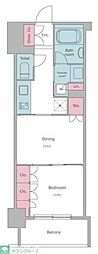 RESIDIA浅草橋 2Kの間取図画像