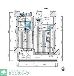 MAINSTAGE三ノ輪EAST 1LDKの間取図画像