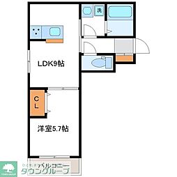 間取図画像 1LDK