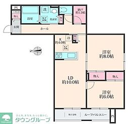SOLANAII 2SLDKの間取図画像