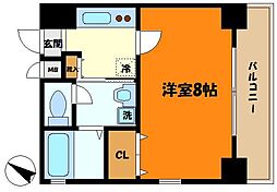リブリ・新丸子 1Kの間取図画像