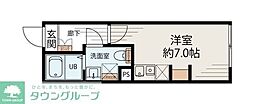 S-Terrace 元住吉 ワンルームの間取図画像