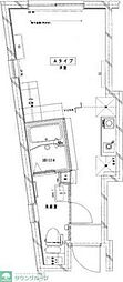 REPURE武蔵小杉RESIDENCE ワンルームの間取図画像