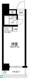 新丸子第2センチュリー21 ワンルームの間取図画像