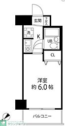 T'sgarden梶ケ谷 1Kの間取図画像