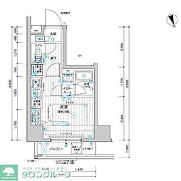 メインステージ川崎南幸町 1Kの間取図画像