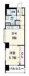 ホームズ武蔵小杉 1LDKの間取図画像