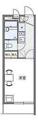 レオパレスPCOTT 1Kの間取図画像