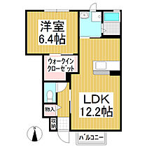 クレストコート  ｜ 長野県上田市上田原（賃貸アパート1LDK・1階・46.71㎡） その2