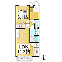 長野県上田市上田（賃貸アパート1LDK・1階・45.52㎡） その2