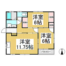 間取図画像 2LDK
