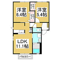 グランコートかざわ  ｜ 長野県東御市加沢（賃貸アパート2LDK・1階・53.28㎡） その2