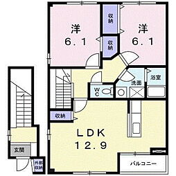 間取図画像 2LDK